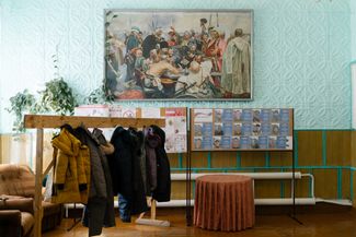 The lobby of the Gannovka cultural center