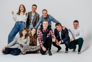 The “Team 29” team. Top row, left to right: Valeria Vetoshkina, Maxim Olenichev, and Ivan Pavlov. Bottom row, left to right: Daria Sukhikh, Anastasia Bocherenok, Artem Kutlovsky, Evgeny Smirnov, and Anton Golubev