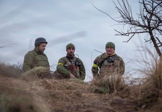 Солдаты ВСУ на передовой в Херсонской области