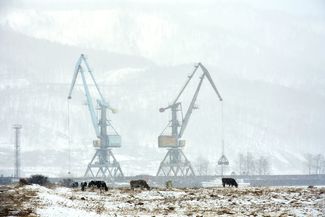 A coaling port near the bottling facility’s construction site