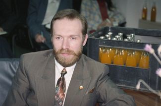 Beer Lovers’ Party Chairman Dmitry Shestakov. Moscow, March 2, 1995.