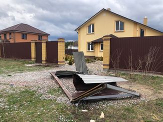 Zalesskaya Street in Bohdanivka. April 11, 2022