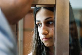 Angelina Khachaturyan in the Moscow City Court. August 2018