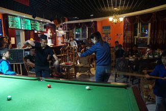 A café in Tashkurgan (one of the administrative centers of Xinjiang)