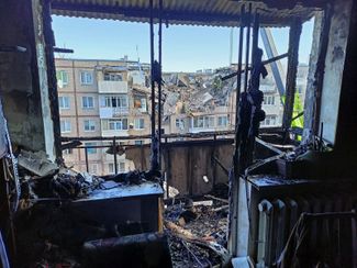 An apartment after heavy bombing in Kharkiv. March 15