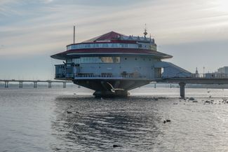 The Poplavok restaurant, designed by architect Oscar Khavkin