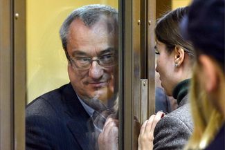 Vyacheslav Gaizer, the former governor of the Komi Republic, in court. Moscow; September 26, 2019