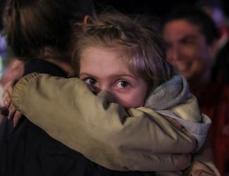 Four-year-old Alisa, who survived weeks of hiding in Azovstal. Zaporozhye, May 8, 2022