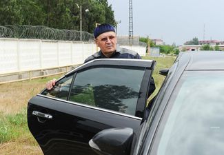 Oyub Titiev after his release from the penal colony. June 2019