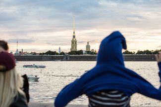 Вид на Петропавловскую крепость