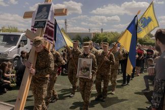 Похороны Гринцевича на Аллее Славы на Сабаровском кладбище Винницы