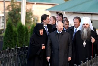 Владимир Путин в Дивеево. 8 сентября 2023 года