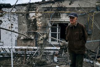 Последствия российского обстрела в центре города