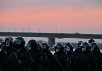 Three protesters were detained during the rally in Omsk.