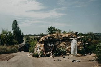 Дорога из города Торецка в поселок Нью-Йорк