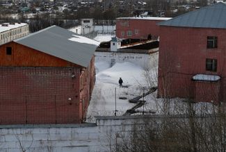 The detention center’s older buildings and compulsory labor facility