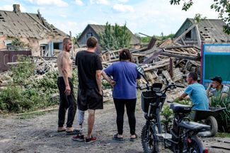 Старомихайловка после обстрела