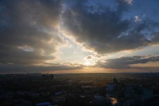 Sunset over Dnipro