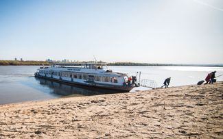 Причал на Большом Уссурийском острове