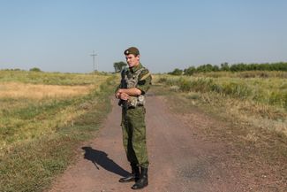 The MH17 crash site in the vicinity of Grabovo